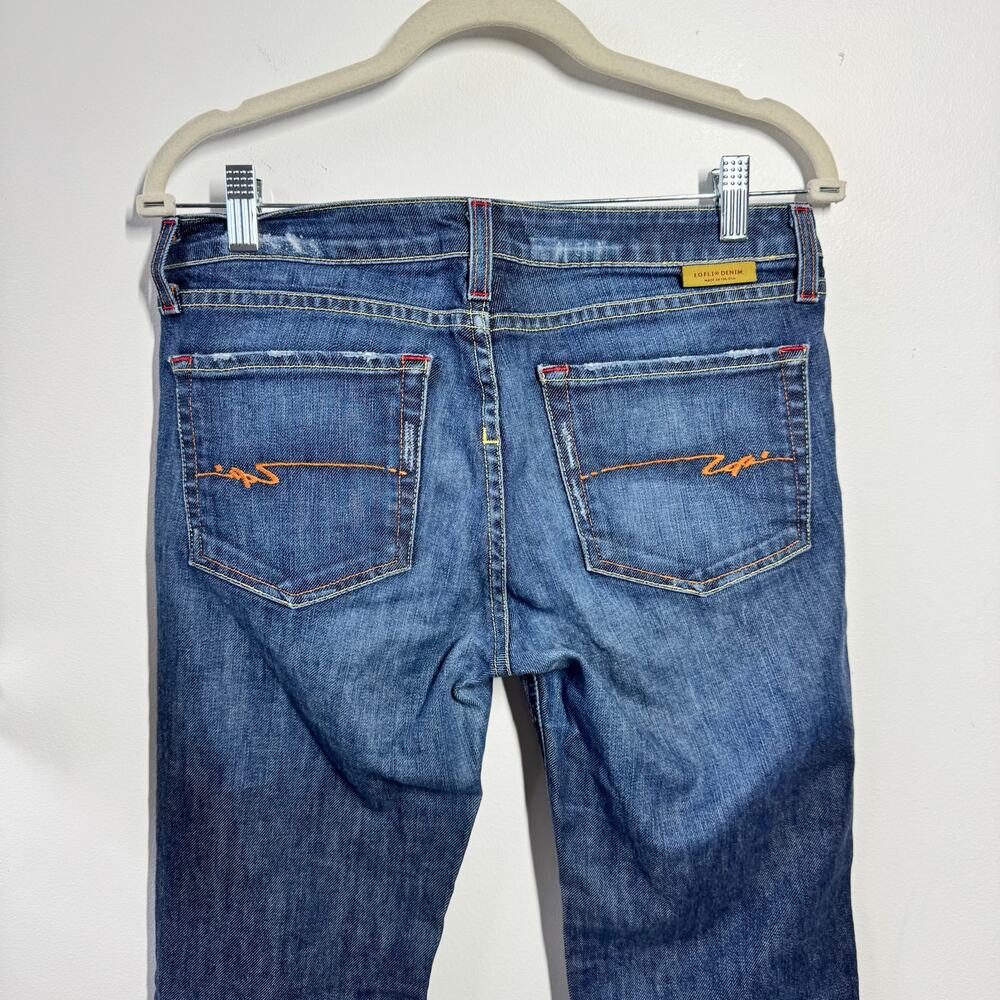 Lofli Vintage Bootcut Denim Jeans Women 30L Blue Y2K Western Cowgirl Cotton USA - Picture 5 of 11